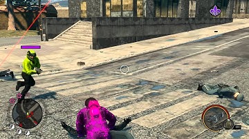 Saints Row the Third Short Episodes-Damn Tanned Max Payne?! Co-oP w/TheAppelhead Ep.3-Glitchy Cop!!!