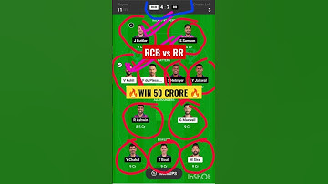 RCB vs RR Dream 11 prediction#shorts #mi#srh#pk#gt#ipl#csk #dream11#ipl2023,#trending#viratkohli