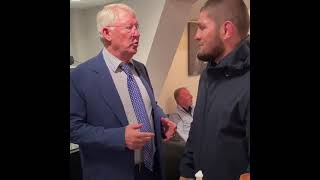 Khabib Nurmagomedov first time Meeting Sir Alex Ferguson at Old Trafford