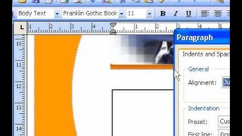 Microsoft Office Publisher 2003 Align text to baseline guides for a paragraph