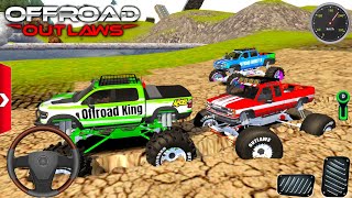 Mega Monstruos Camionetas De Juegos-Conducción Todoterreno En Tierra-Offroad Outlaws Gameplay. screenshot 5