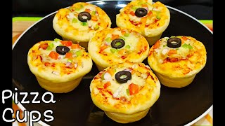 Pizza cups Recipe |Pizza Muffins Recipe |Kids Snack Recipe|By Roshni Cooking