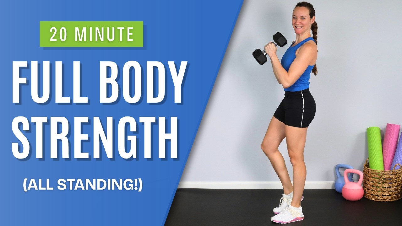 20 Minute Full Body Strength Workout | ALL STANDING - YouTube