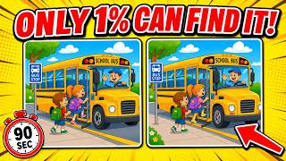 Spot the Difference | School Bus Puzzle | Only 1% Can Find All 3! #8 screenshot 5
