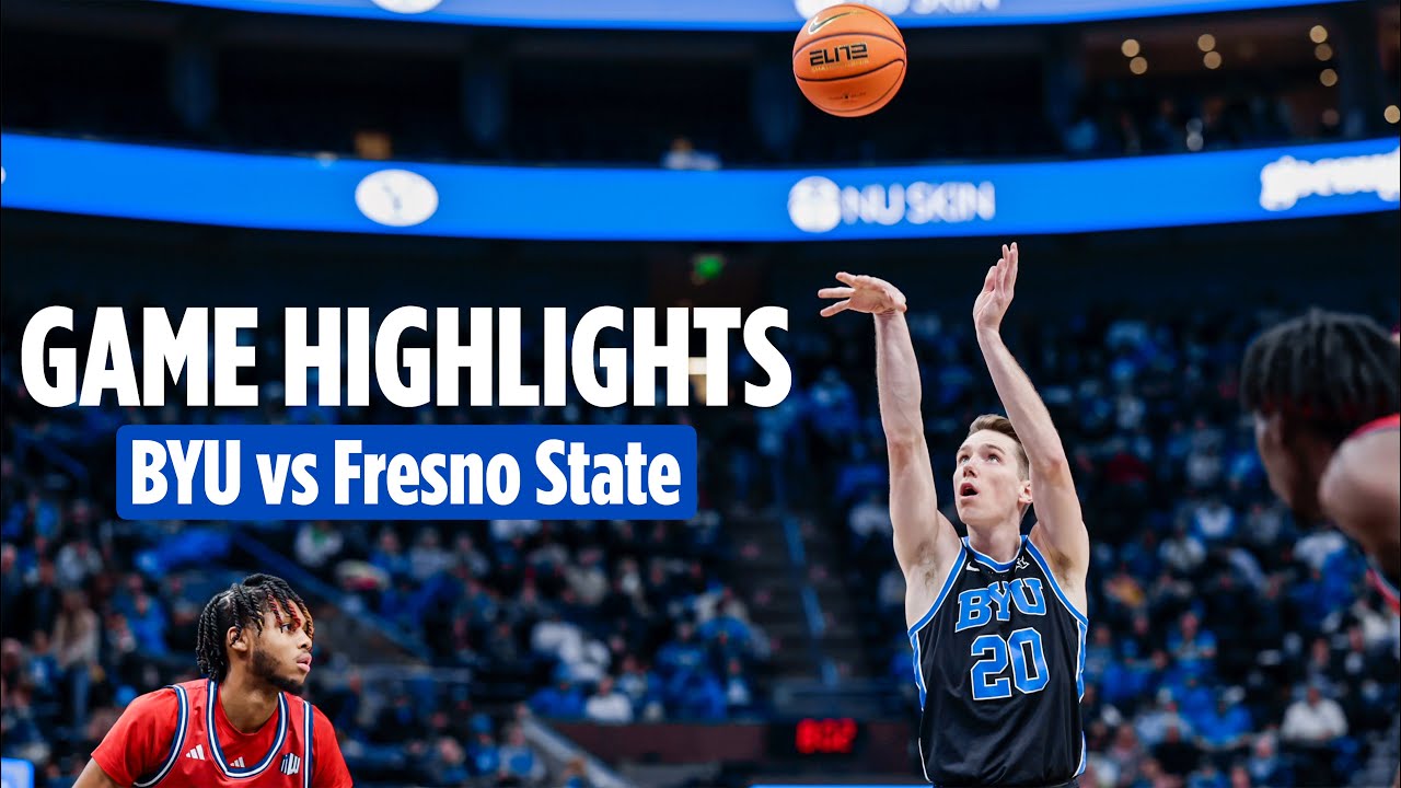 BYU Basketball vs Fresno State Game Highlights 2023 YouTube