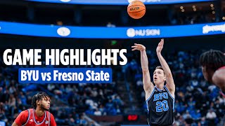 BYU Basketball vs Fresno State | Game Highlights 2023