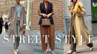Urban Elegance: Street Style Sensations•Milan’s Fashionable Outfit Chronicles•Italian Vogue