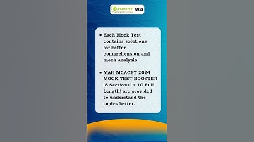 MAH MCA CET 2024 - Best Mock Test | Key Features | #mca #mcamocktest