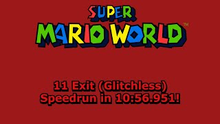 Pb Super Mario World 11 Exit Glitchless Speedrun In 1056.951