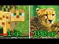 Minecraft fica MAIS REALISTA a cada NÍVEL de XP