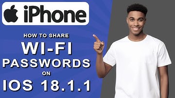 How to share wi-fi passwords on ios 18.1.1 (2024)