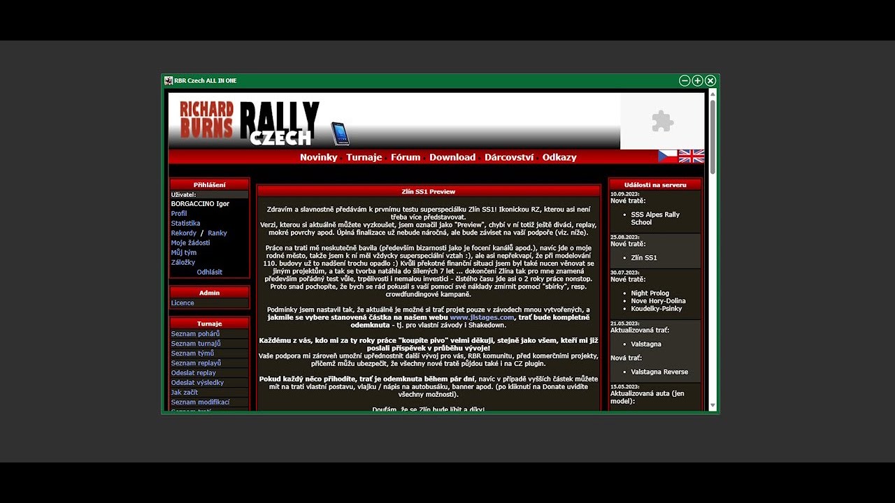 RBR Czech Aio Webview Plugin - How to keep your login in memory - Now available!