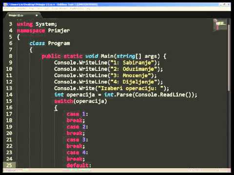C# Primjer 15: Kalkulator
