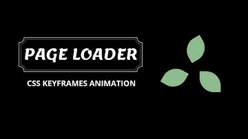 Amazing Page Loading Animation using Only HTML CSS | CSS Keyframes Animation