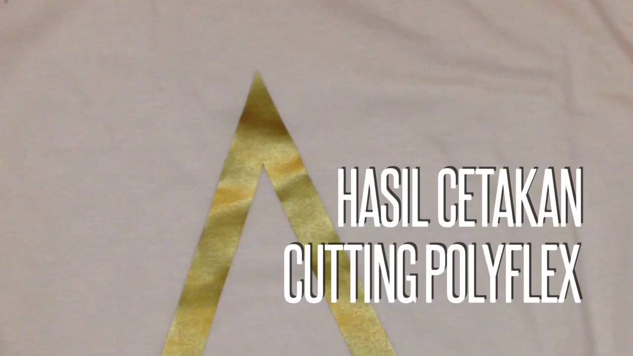 Hasil CETAK SABLON DTG  vs  CUTTING POLYFLEX  YouTube