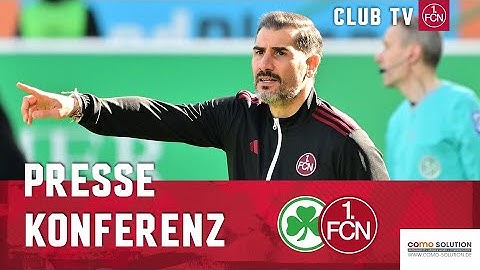 Die PK mit Alexander Zorniger & Cristian Fiél | SpVgg Greuther Fürth - 1. FC Nürnberg 2:1