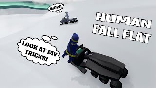 NINJA AND DJ MARSHMELLO SNOWMOBILING in HUMAN FALL FLAT