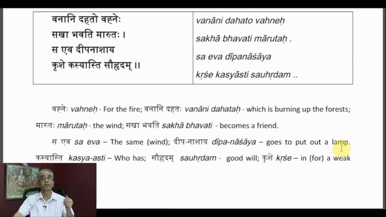 Motivational Sanskrit Verses 38 By Dr Karanam Aravinda Rao YouTube
