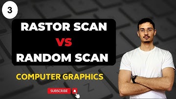 Difference between raster scan and random scan | Computer Graphics
