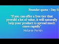 Founder quote- day 11 (canva and freemium)