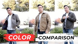 Waxed Trucker Jacket Comparison | Flint & Tinder On Body Look  @Huckberryco ​