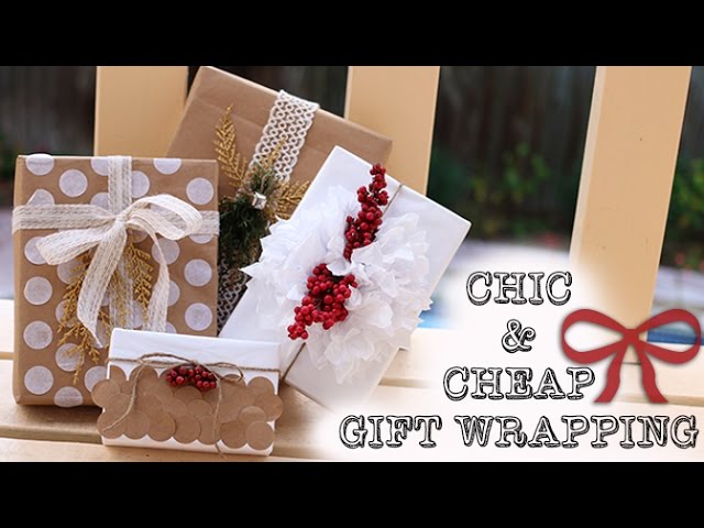 Natural, Neutral Gift Wrap Ideas - Maison de Pax  Gift wrapping  techniques, Gifts wrapping diy, Affordable christmas gifts