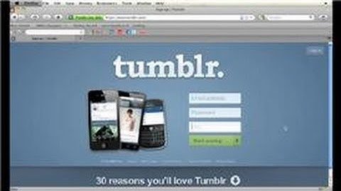 Tumblr Tips : How to Enter a URL for Tumblr Registration