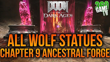 Doom The Dark Ages All Wolf Statue Locations in Ancestral Forge (Chapter 9) Wraithstone Puzzle