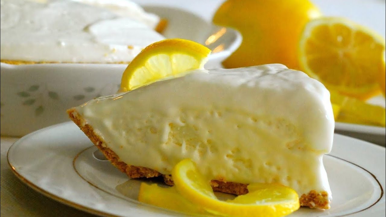 Frozen Lemonade Pie ~ Easy Dessert - YouTube