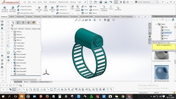 How to design Hose Clamp (or) hose lock in solidworks