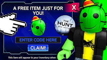 SECRET CODE ITEM! HOW TO GET Cactrot! (ROBLOX THE HUNT: MEGA EDITION)