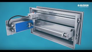 Ruskin Life Safety Damper Actuator Relocation for  External to Internal - Dampers under 21”