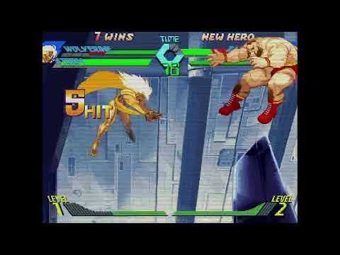 X-Men vs. Street Fighter - Wolverine, Storm vs. Zangief, Storm