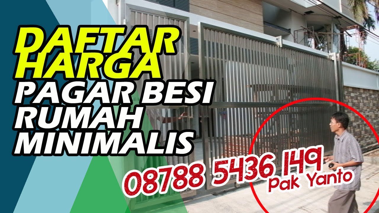 08788 5436 149 DAFTAR HARGA  PINTU  PAGAR  BESI RUMAH  