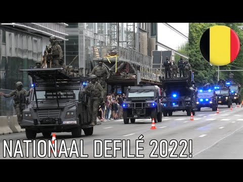 [6 European Special Police Units] Civiel defilé nationale feestdag 2022 in Brussel