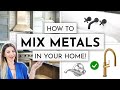 HOW TO MIX METALS LIKE AN INTERIOR DESIGNER! ✨