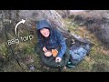 The lightest tarp ive ever used  wind  rain camping