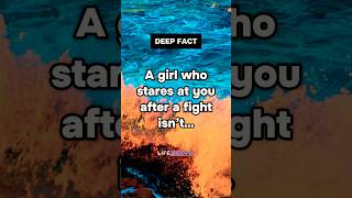 She Stares After the Fight… But It’s NOT What You Think 👀 #psychologyfacts #shorts