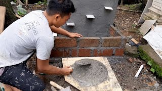 simpel idea membuat kolam ikan koi minimalis cocok untuk taman depan rumah