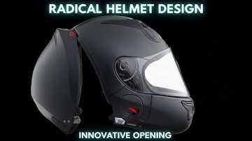 Radical new motorcycle helmet opens from the back