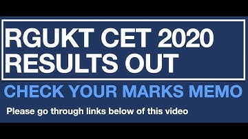 RGUKT CET 2020 RESULTS/RGUKT CET 2020/AP IIITs ENTRANCE EXAM RESULTS OUT/AP IIIT ADMISSIONS 2020-21