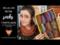 My Box of Socks 2020 - all the socks I knit in 2020 & what I learned in my 1st year of sock knitting