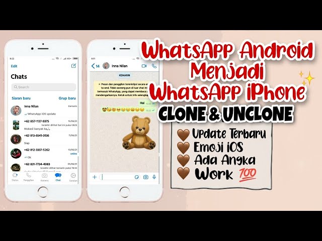 Cara Mengubah Whatsapp Android Menjadi Whatsapp iPhone 2021 | WhatsApp iOS class=