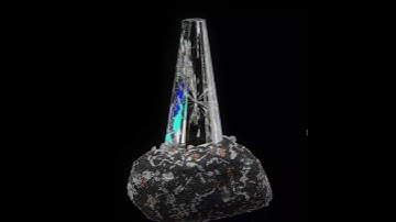 Crystal made with blender and using crystal generator addon