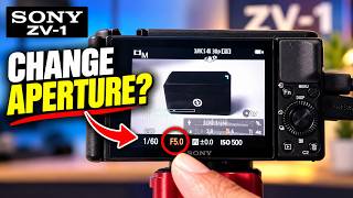 How to change the Aperture on Sony ZV-1 (Step-by-Step)!