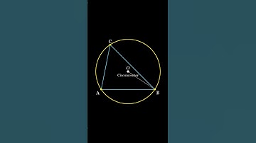 Construction of a Circumcircle of a Triangle #geometry #maths #manim #mathshorts #math #mathematics
