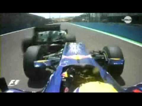 F1 2010 Europe Grand Prix - Big crash Mark Webber's flying car