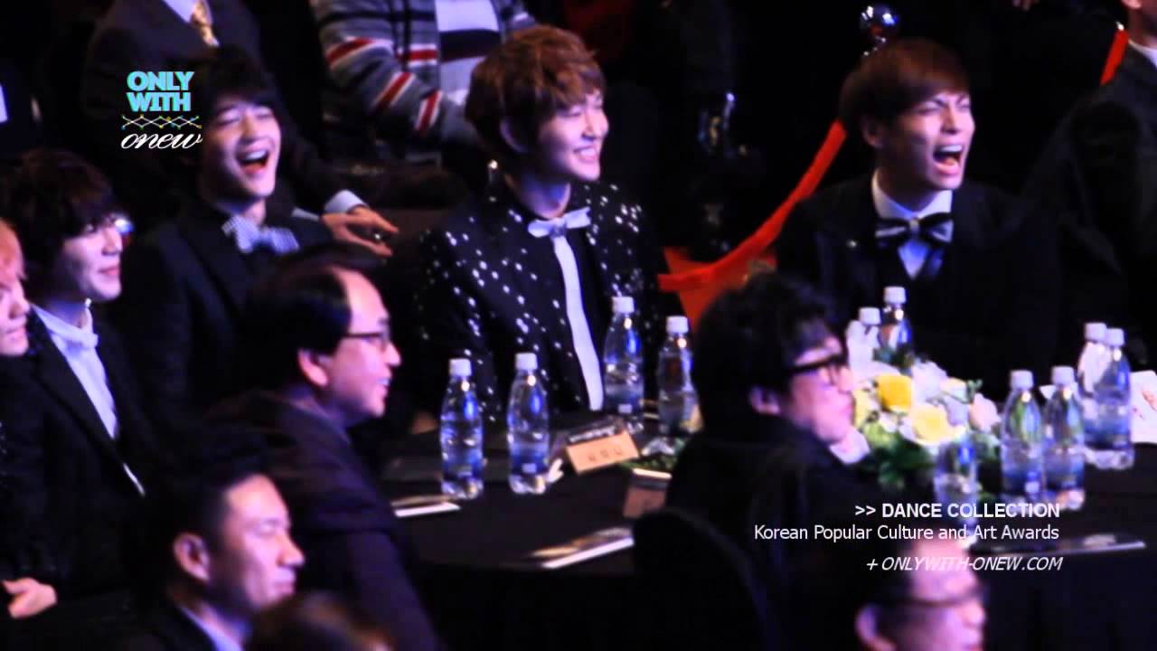 [FANCAM] 121119 Cutest Onew (ft Jongho) lipsynch collection @ Krn Popular Culture & Arts Award