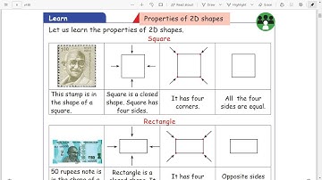 2nd Standard | Mathematics | Term-2 | Unit-1 | Properties of 2D Shapes