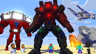 Skibidi Toilet Multiverse & Infected Upgraded TITAN CAMERAMAN & Titan TV MAN - Minecraft Animation